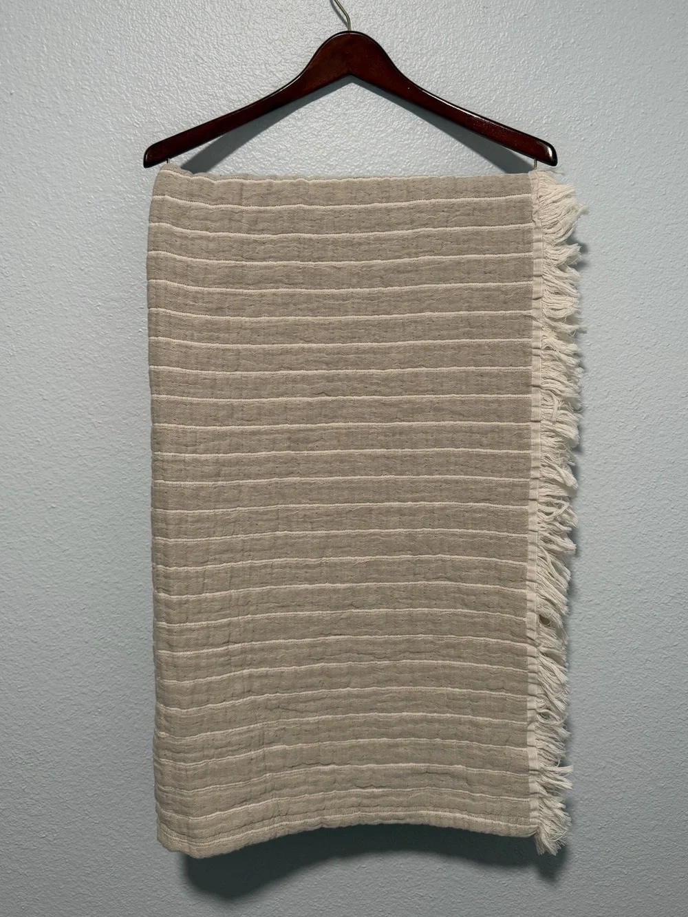 Piscatextil Striped Throw Blanket